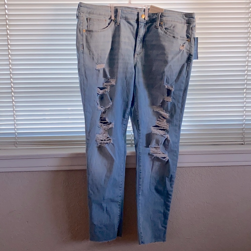 Distressed jeans